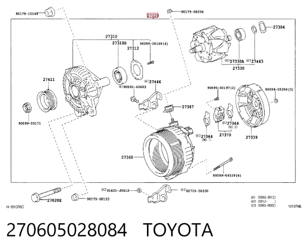 Alternator Lexus LS UCF30