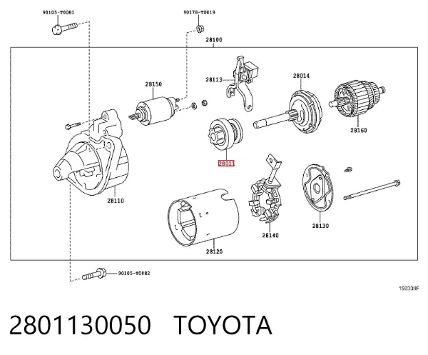 Bendiks rozrusznika 2801130050 Toyota