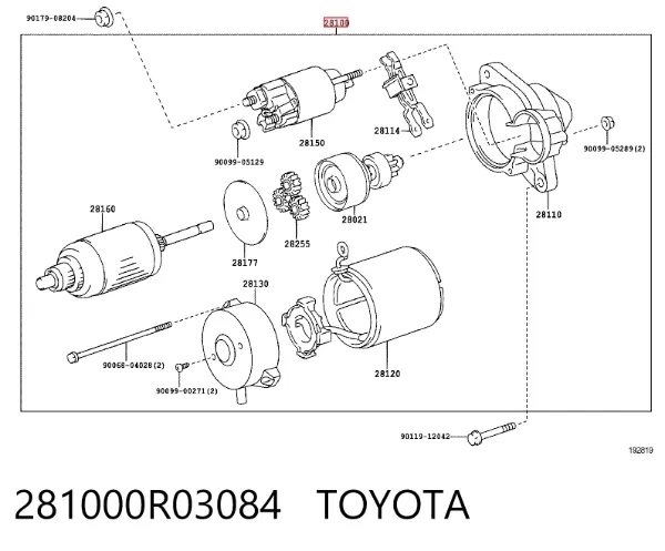 Rozrusznik 281000R03084 Toyota
