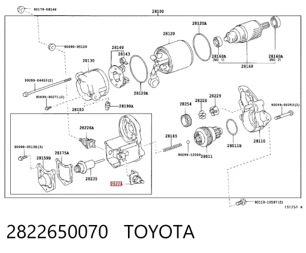 Zestaw naprawczy rozrusznika Lexus GS JZS160