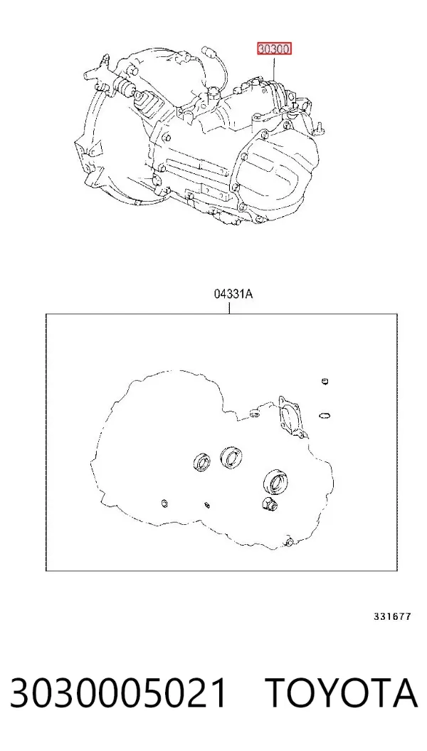 Mechaniczna skrzynia biegów w komplecie 3030005021 Toyota