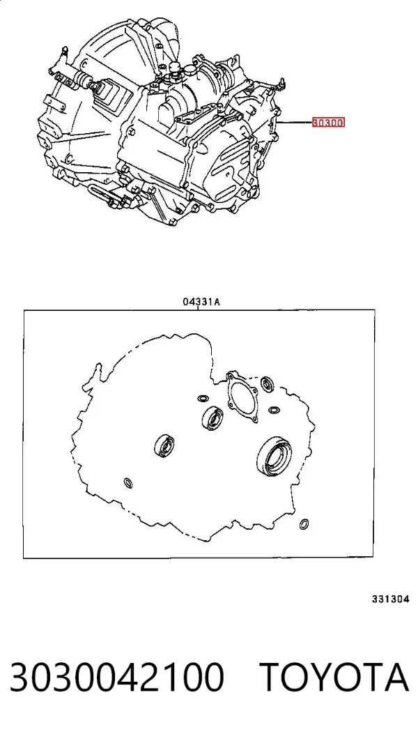 Mechaniczna skrzynia biegów w komplecie Toyota RAV4 II