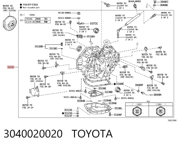 Automatyczna skrzynia biegów, kompletna 3040020020 Toyota