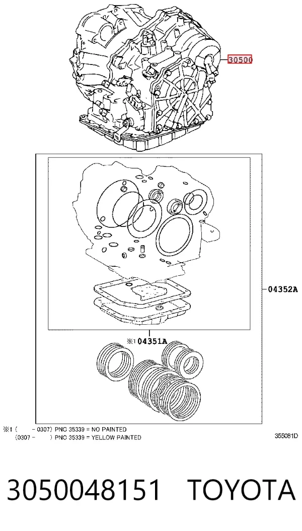 Automatyczna skrzynia biegów, kompletna 3050048151 Toyota