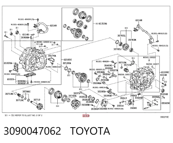 Automatyczna skrzynia biegów, kompletna 3090047062 Toyota