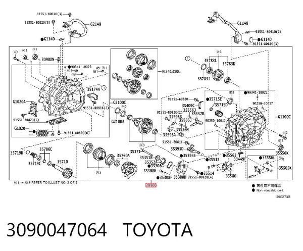 Automatyczna skrzynia biegów, kompletna 3090047064 Toyota