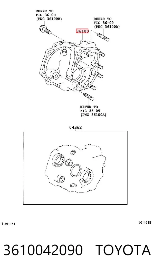 Skrzynia rozdzielcza 3610042090 Toyota