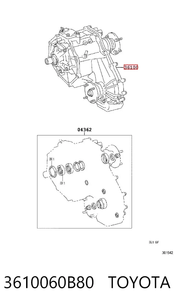 Skrzynia rozdzielcza 3610060B80 Toyota