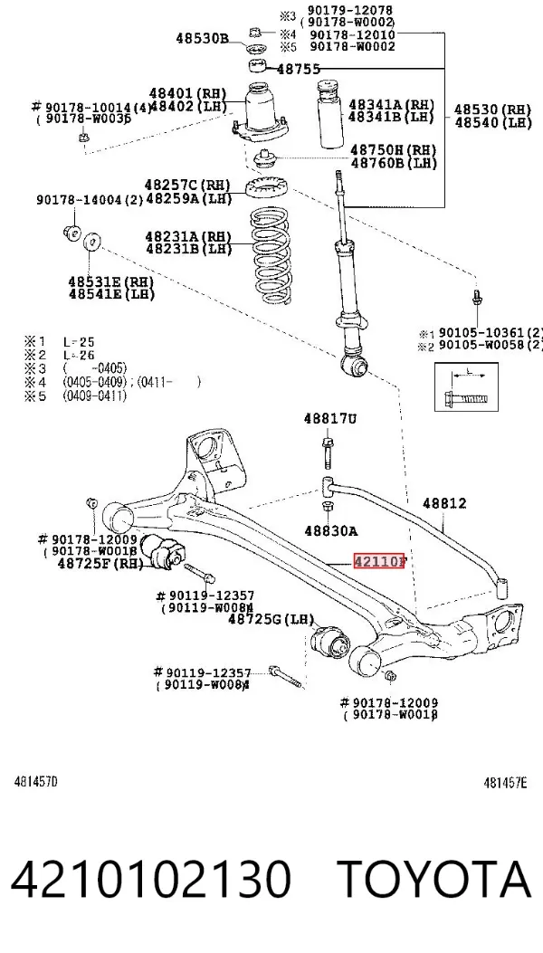 Korpus osi tylnej Toyota Corolla E12