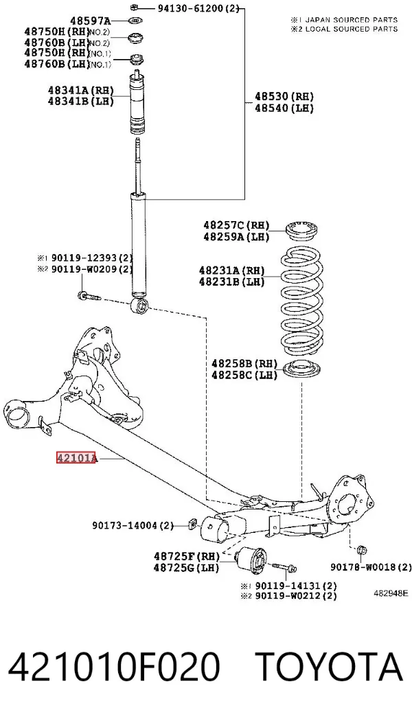  421010F020 Toyota