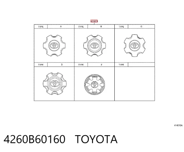Kołpak do obręczy koła Toyota Land Cruiser PRADO