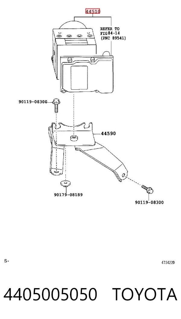 Sterownik ABS  hydrauliczny 4405005050 Toyota