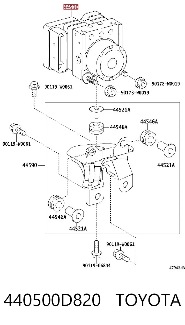 Sterownik ABS  hydrauliczny 440500D820 Toyota