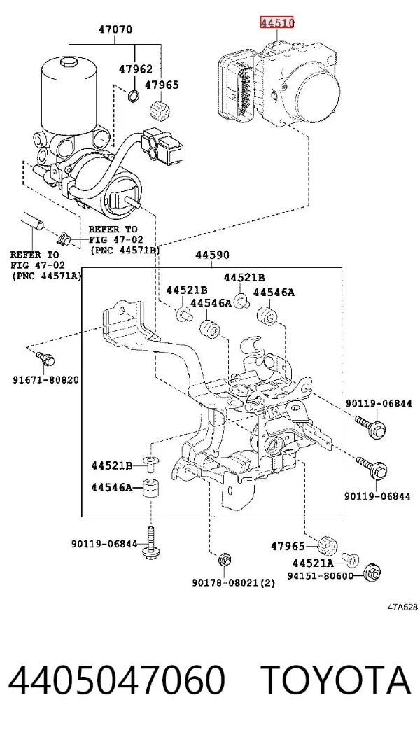 Sterownik ABS 4405047060 Toyota