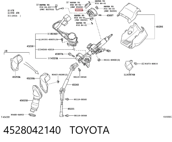 Stacyjka zapłonowa Toyota RAV4 III