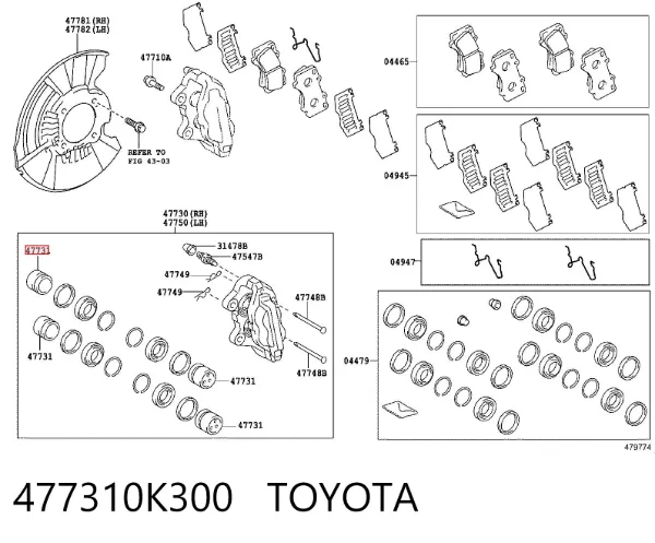  477310K300 Toyota
