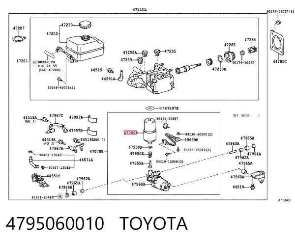 Wzmacniacz próżniowy hamulców Toyota Land Cruiser 100