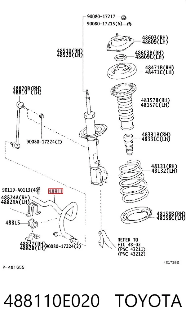 Stabilizator przedni Lexus RX 330/350