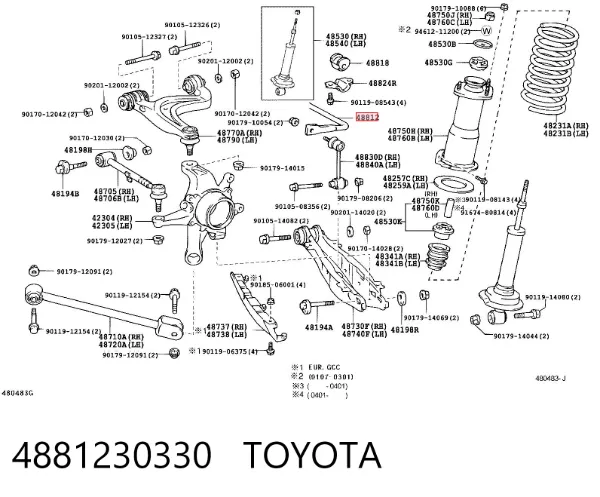 Stabilizator tylny Lexus GS JZS160