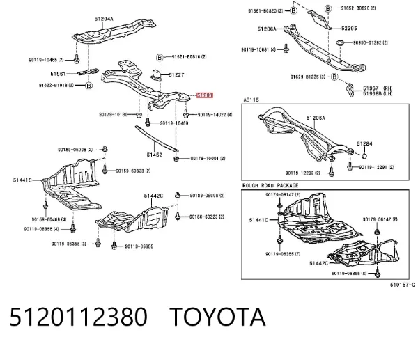 Korpus osi przedniej Toyota Corolla E11
