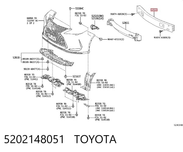 Wzmocnienie zderzaka przedniego Lexus RX 450H/350L/200T