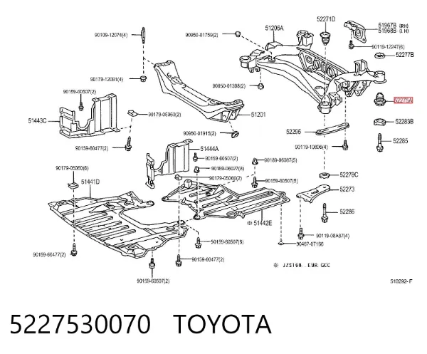 Silentblock tylnej belki Lexus GS JZS160