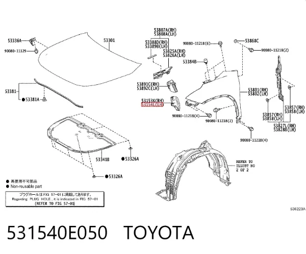  531540E050 Toyota