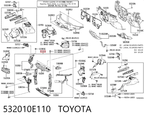Osłona chłodnicy kompletna (panel mocowania reflektorów) Lexus RX 450H/350L/200T