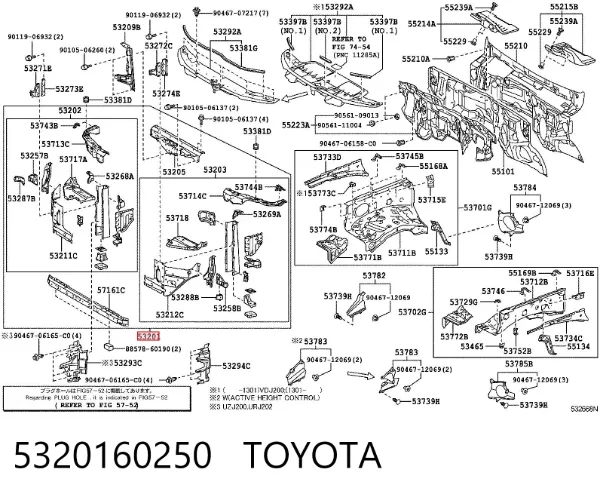 Osłona chłodnicy kompletna (panel mocowania reflektorów) Toyota Land Cruiser J200