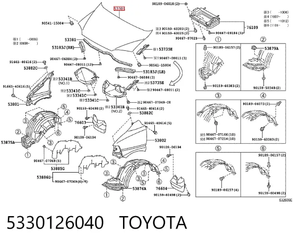 Maska silnika Toyota Hiace IV
