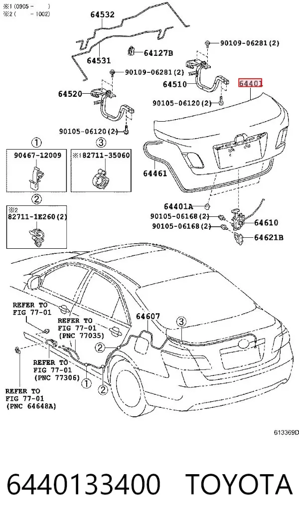 Klapa bagażnika Toyota Camry VI