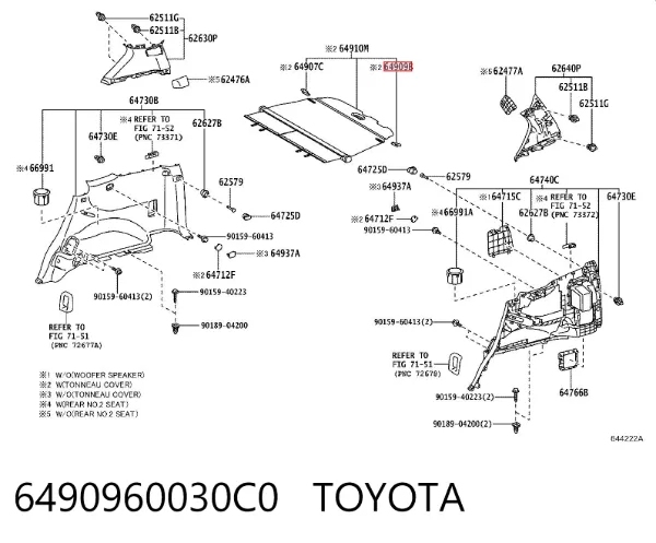  6490960030C0 Toyota