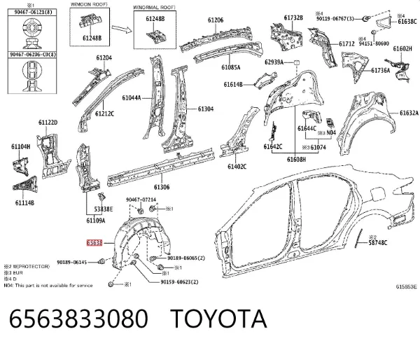  6563833080 Toyota