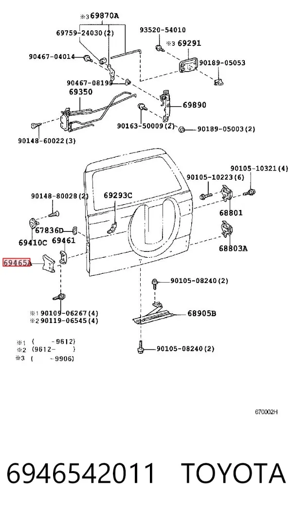  6946542011 Toyota