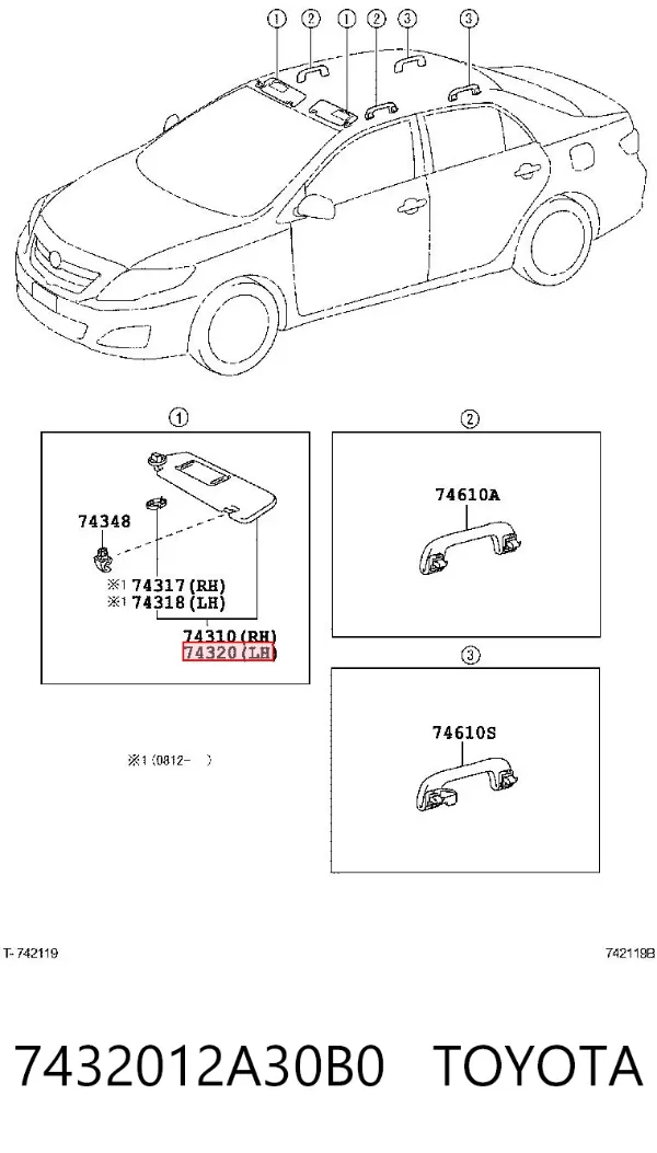 Osłona przeciwsłoneczna Toyota Corolla E15