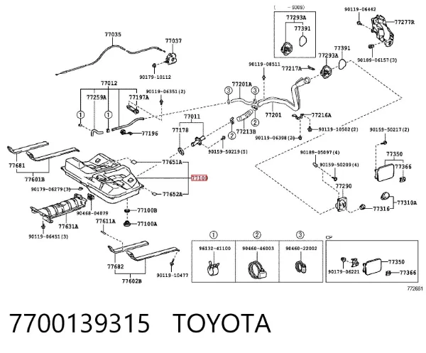 Zbiornik paliwa Toyota Camry III