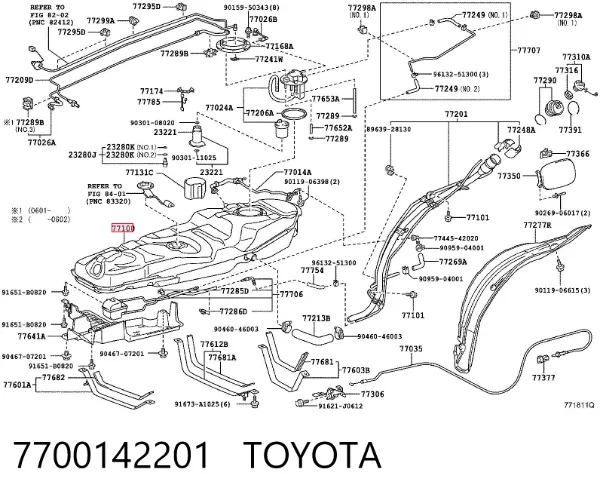 Zbiornik paliwa Toyota RAV4 III