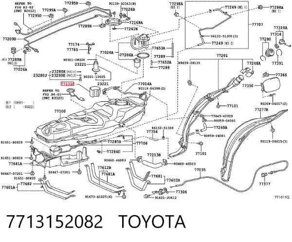 Obudowa filtra paliwa Toyota RAV4 III