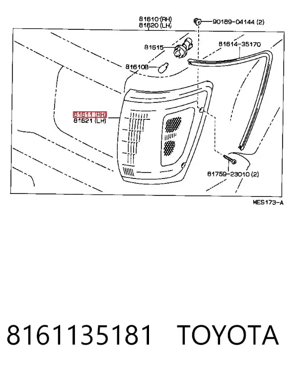 Kierunkowskaz prawy Toyota Hilux N