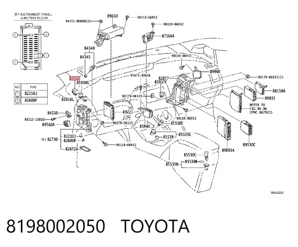 Przekaźnik kierunkowskazów Toyota Corolla E15