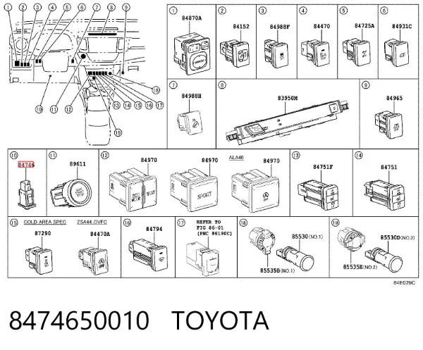 Blok kontrolny systemu monitorowania ciśnienia w oponach 8474650010 Toyota
