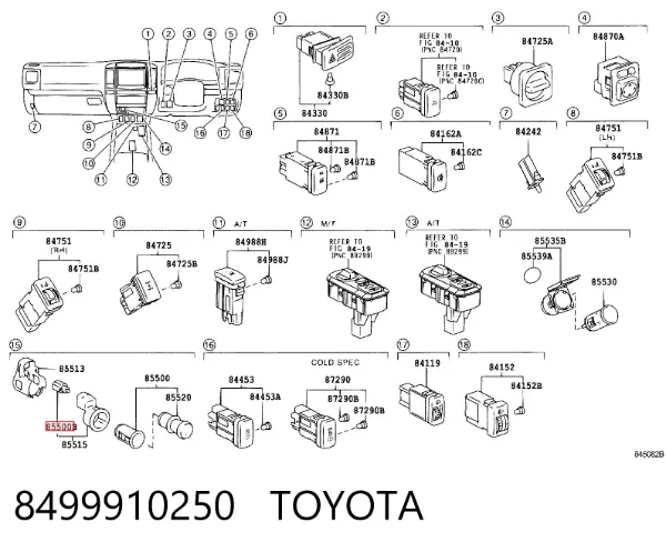  8499910250 Toyota