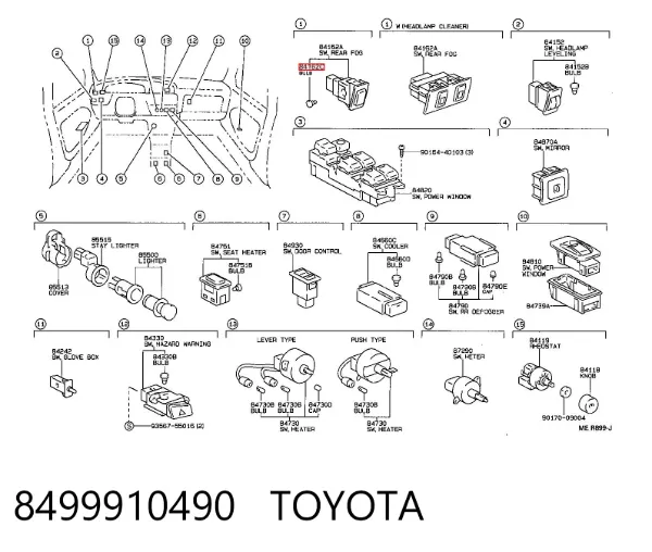  8499910490 Toyota
