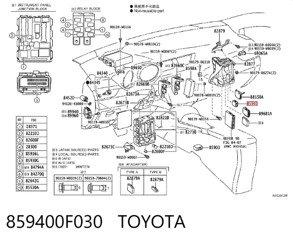  859400F030 Toyota