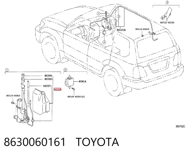 Antena Toyota Land Cruiser 100
