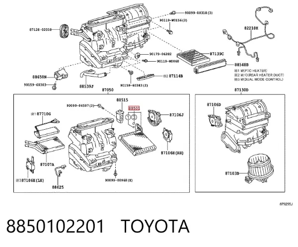 Parownik klimatyzacji Toyota Avensis III