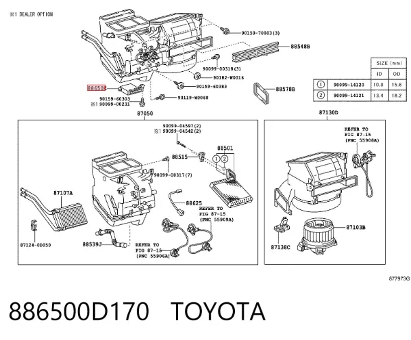  886500D170 Toyota
