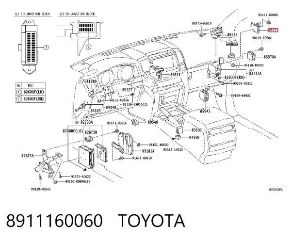  8911160060 Toyota