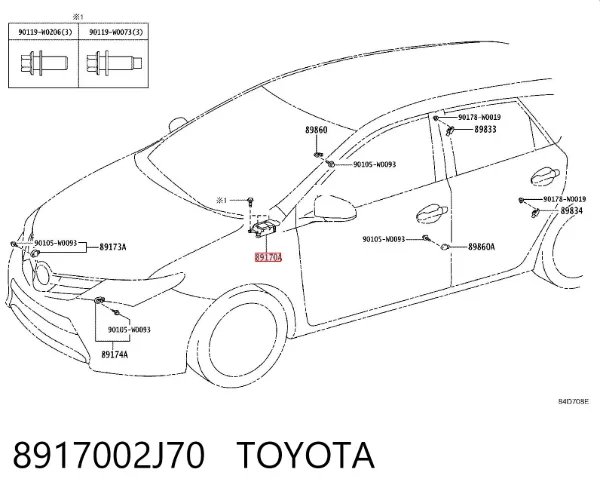  8917002J70 Toyota