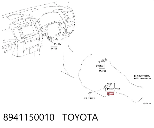 Czujnik prędkości 8941150010 Toyota